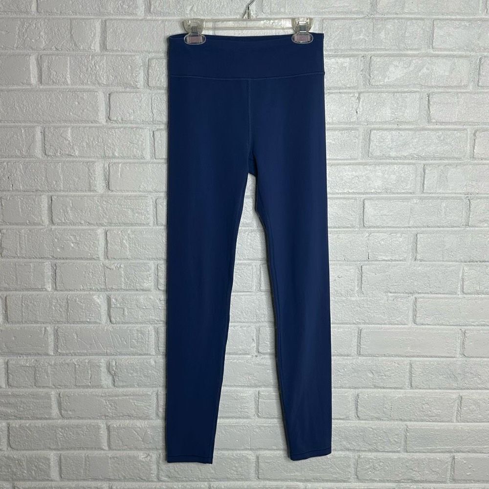 Athleta Girl High Rise Powervita Chit Chat Tight Legging Blue‎ size XL / 14
